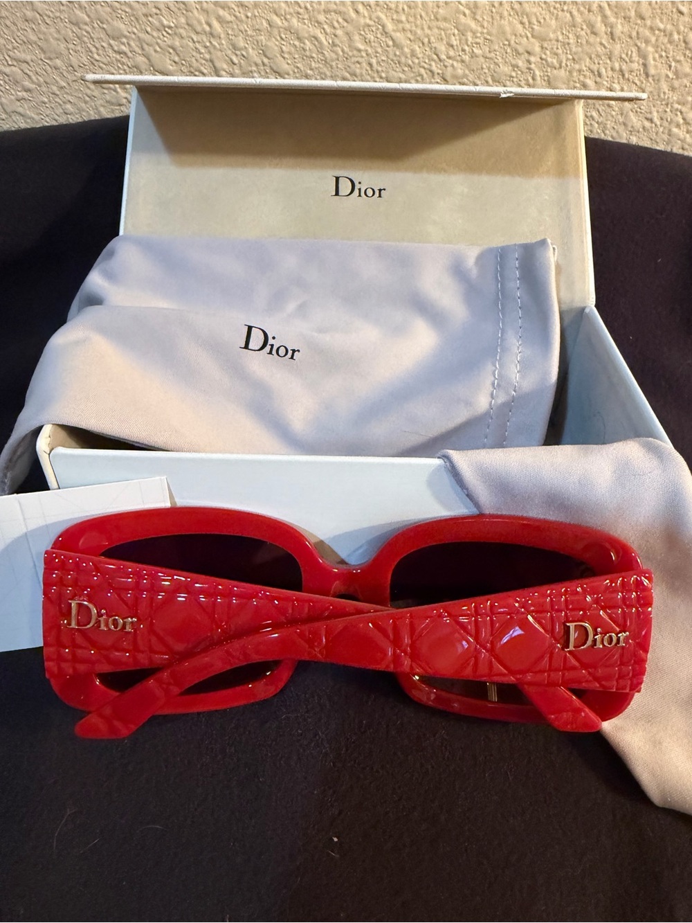 Dior Red Square Women's Sunglasses - Picture 3 of 13